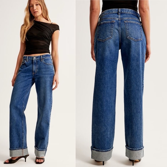Abercrombie & Fitch Denim - Abercrombie and Fitch Low Rise Baggy Curve Love Jeans